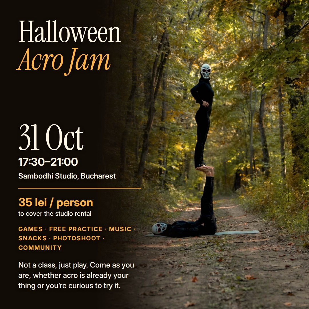 Acroyoga Open Day and Halloween acro party